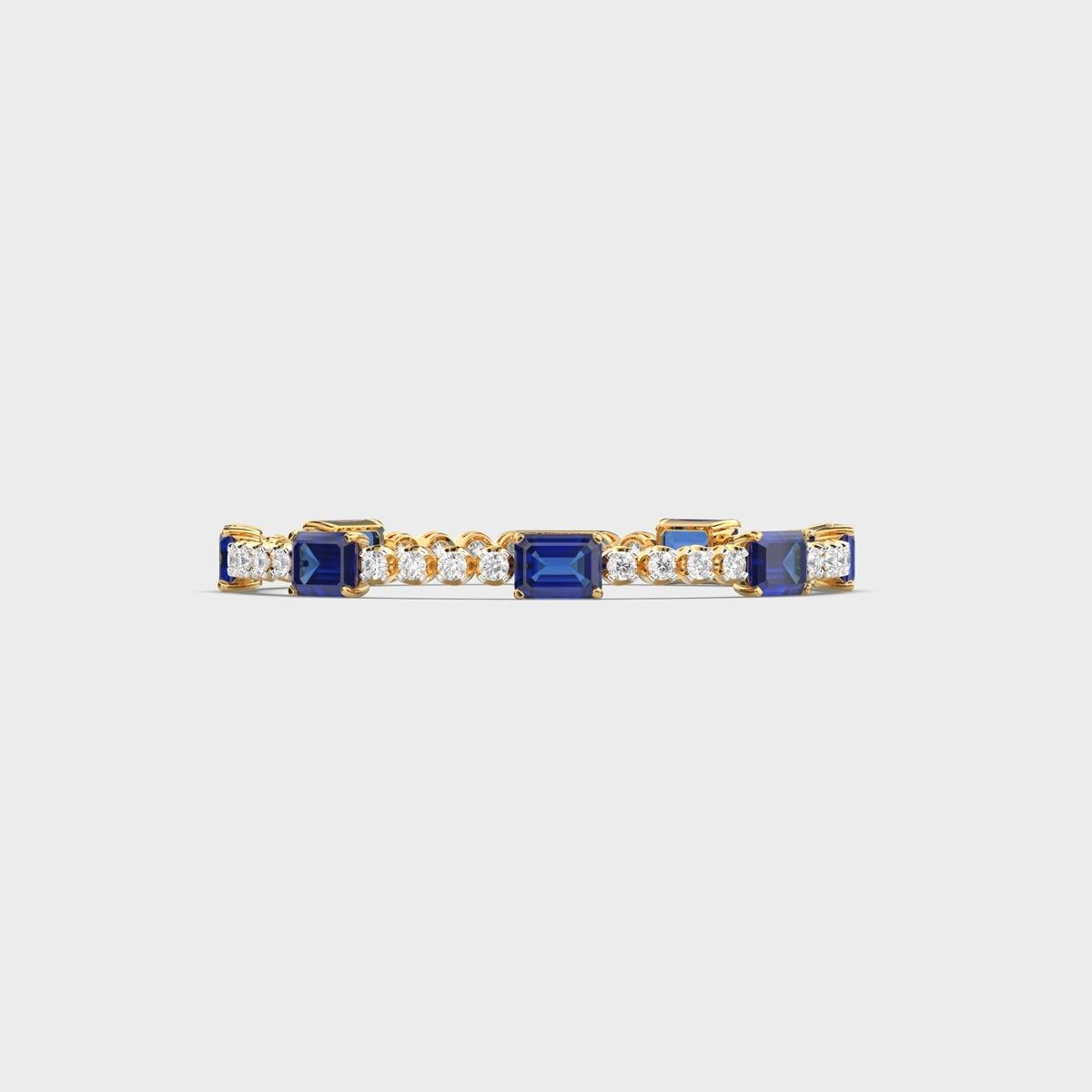 Royal Blue Diamond Tennis Bracelet