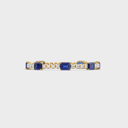 Royal Blue Diamond Tennis Bracelet