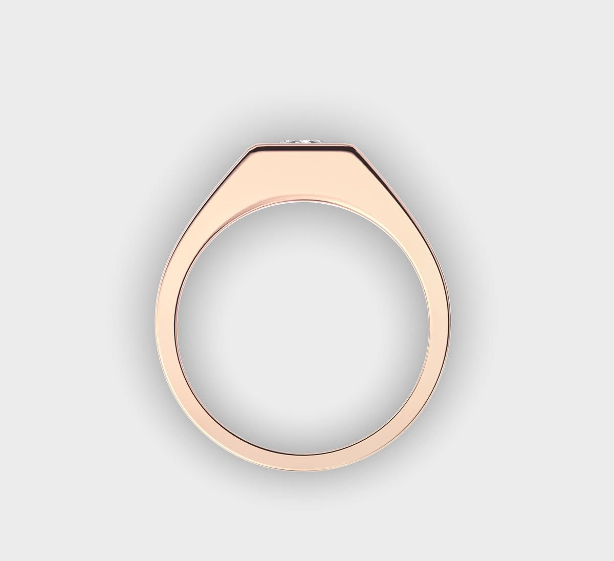 Classic Round Diamond Band for Men - View 4