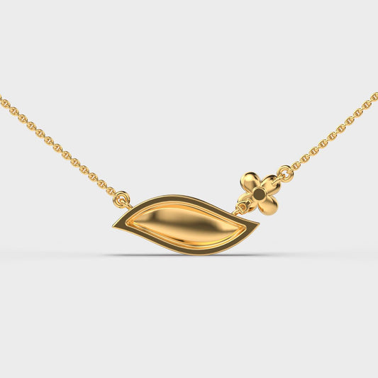 Linear Curve Diamond Cluster Necklace