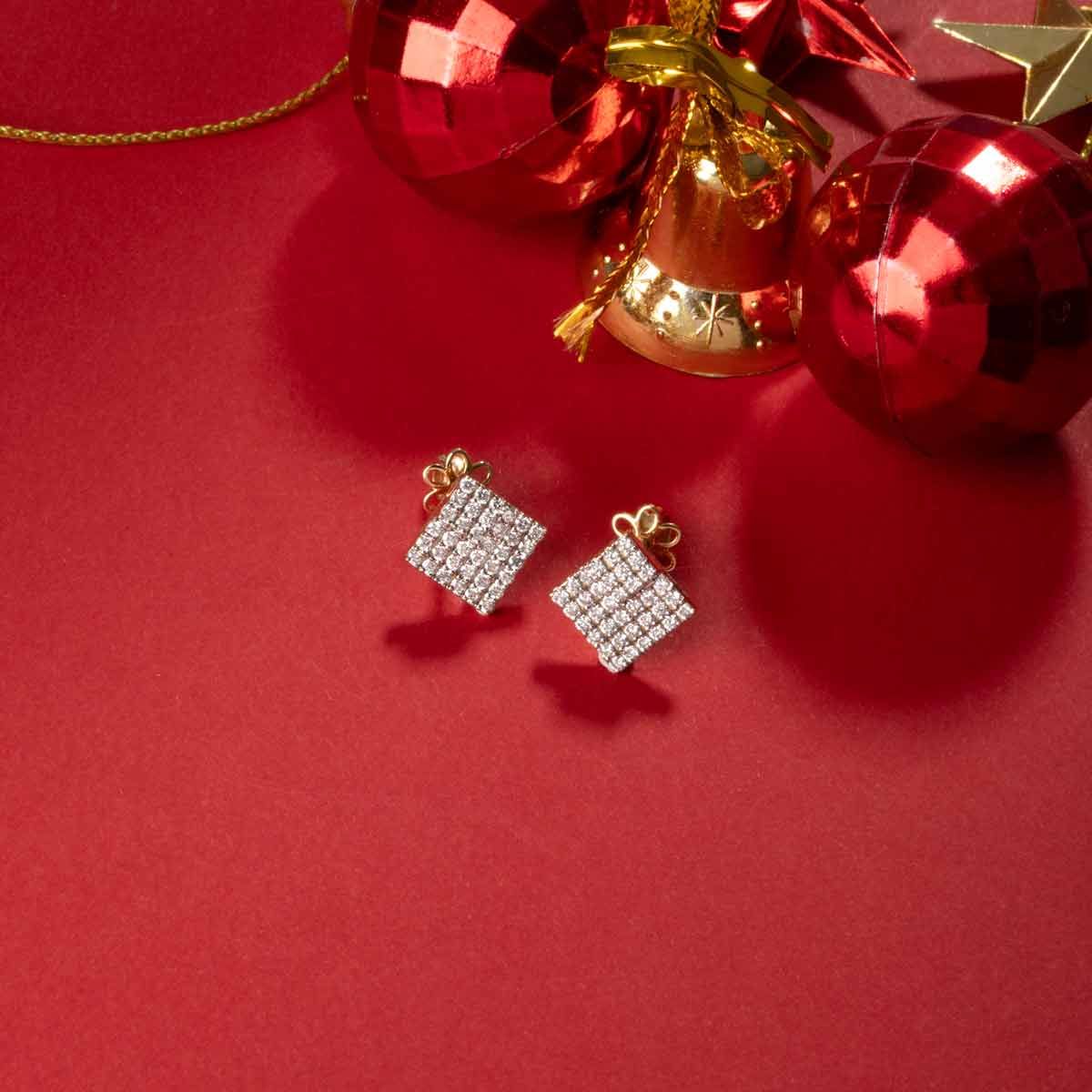 Magic Square Diamond Studs