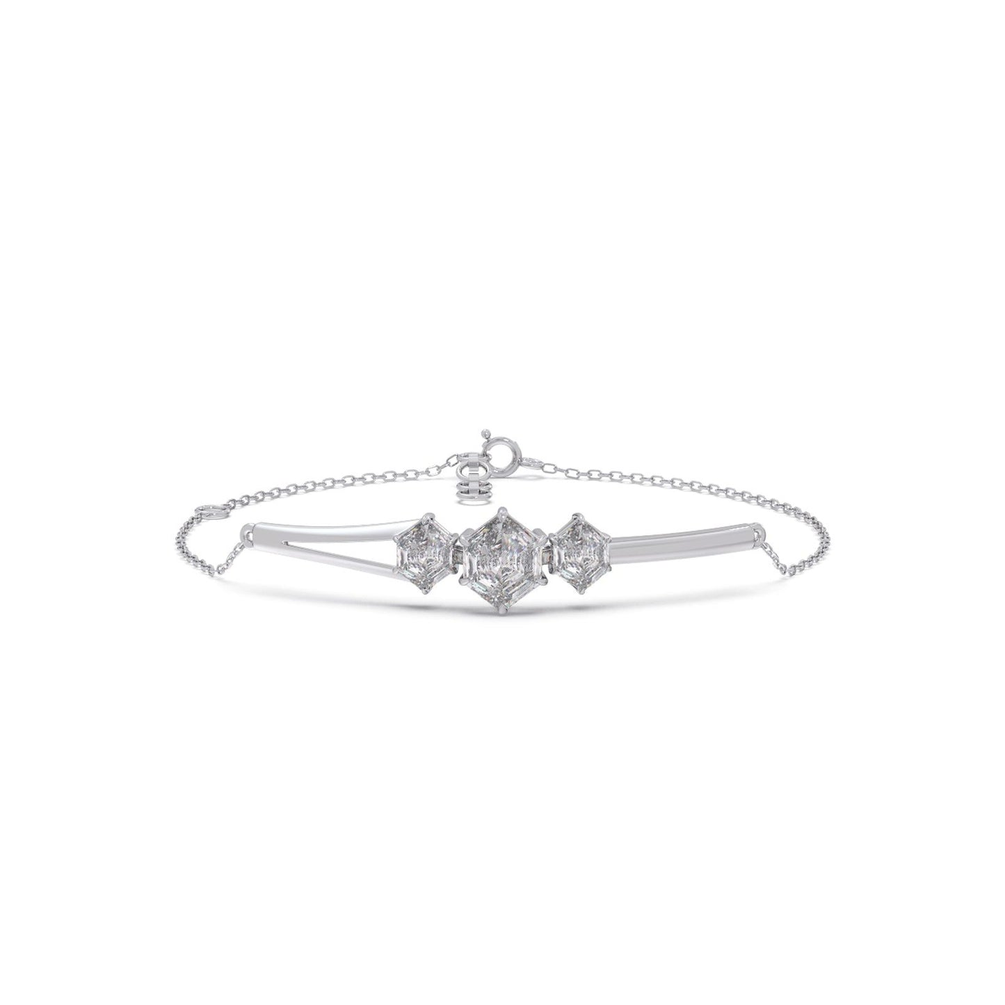 Hexa Trio Chain Bracelet