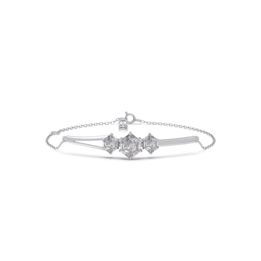 Hexa Trio Chain Bracelet