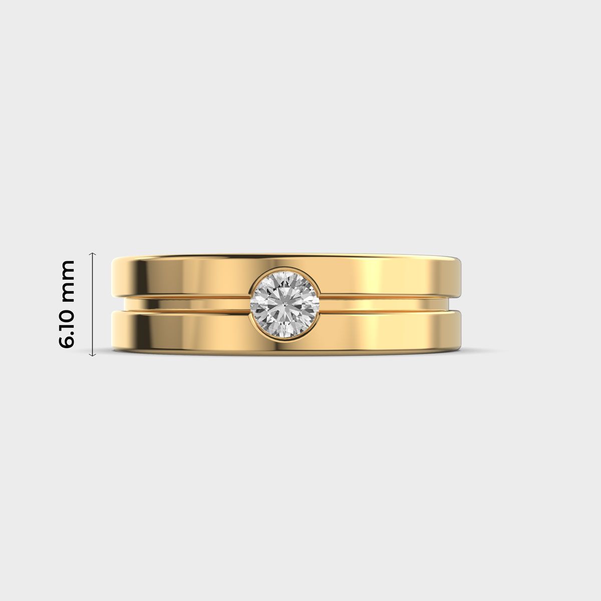 Dual Band Diamond Ring For Men - View 5