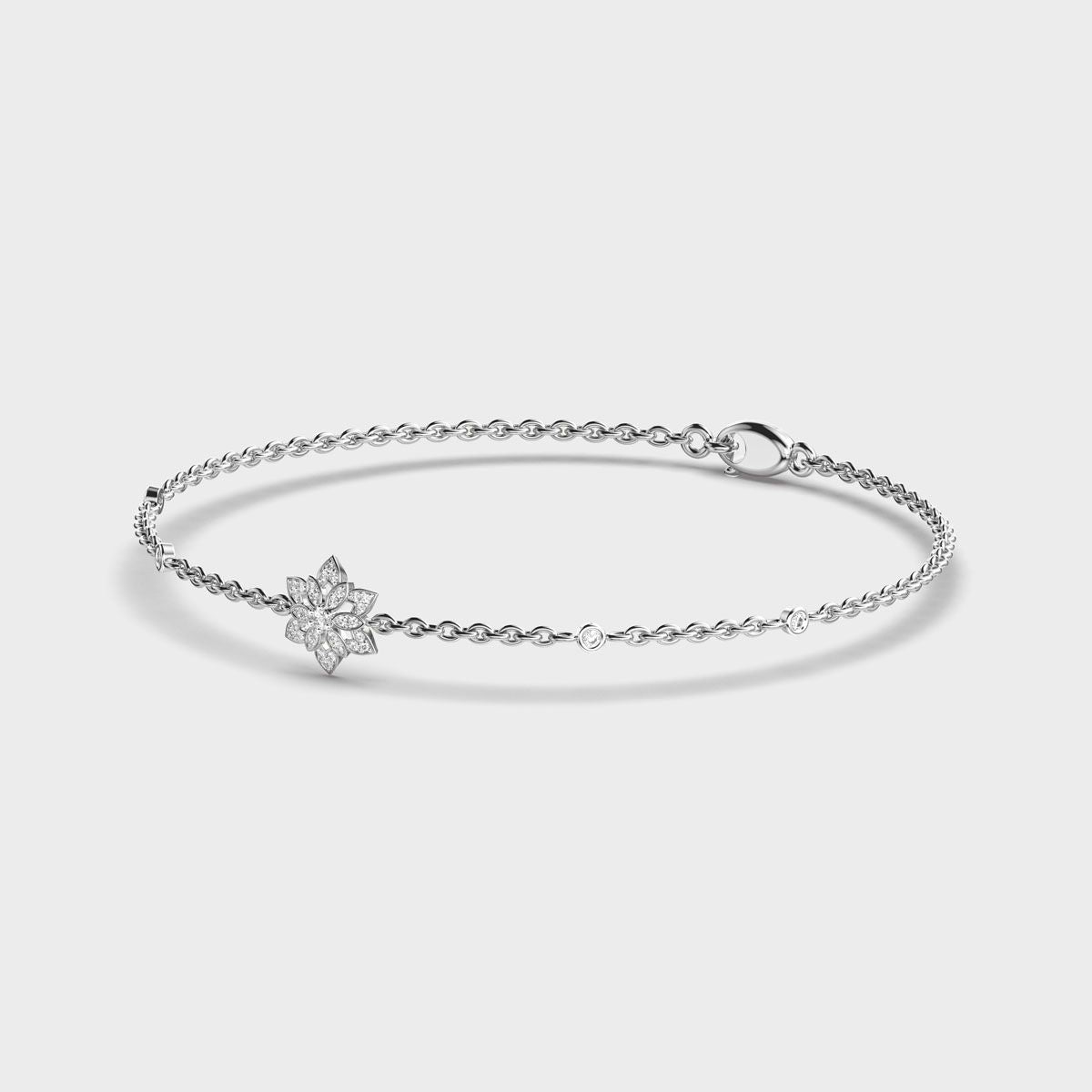Petal Star Blossom Diamond Bracelet