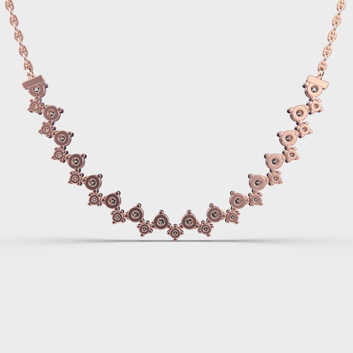 Charming Zigzags Diamond Necklace