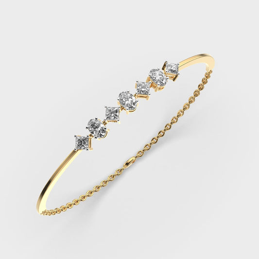 Geometric Appeal Diamond Bracelet