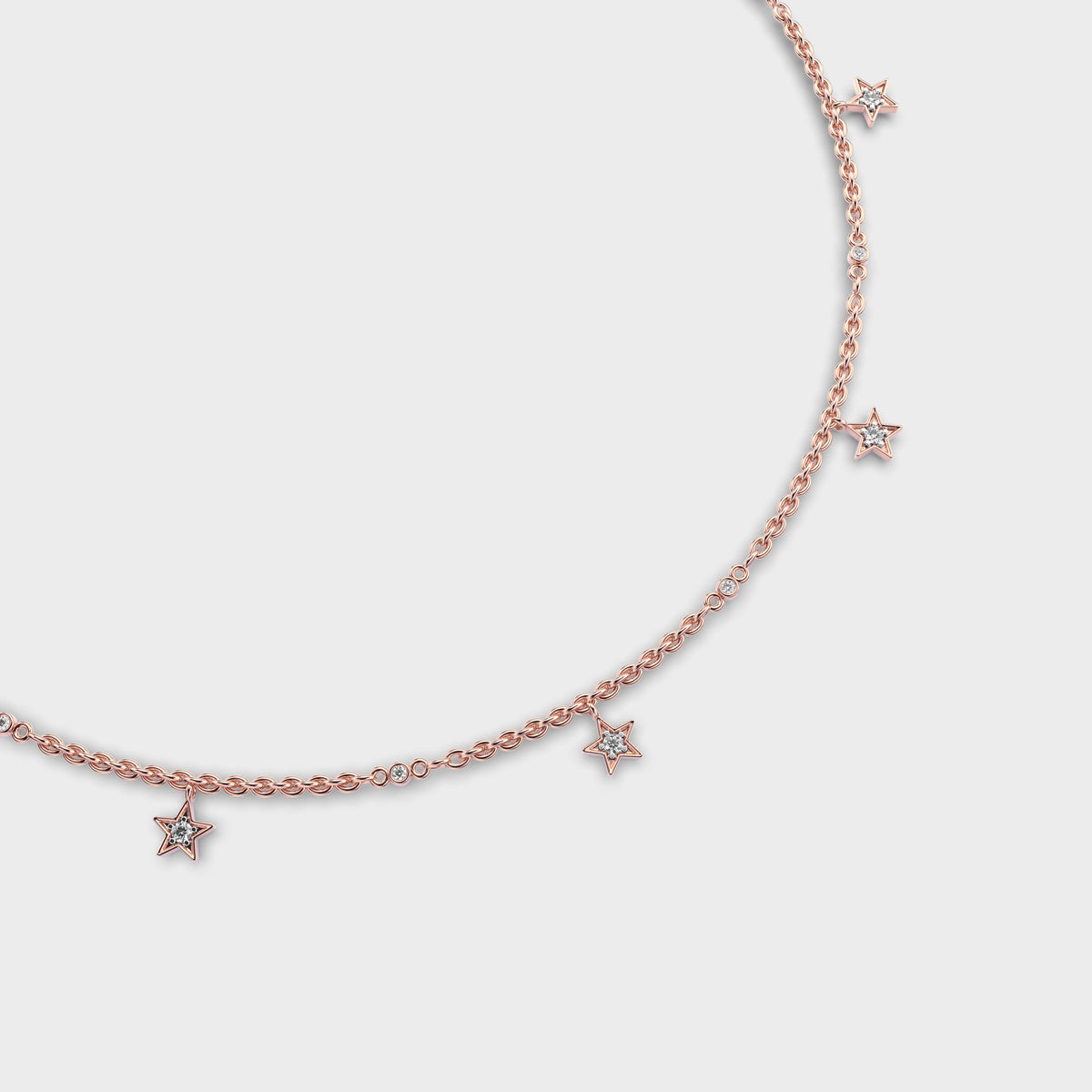 My Sweetheart Stars Diamond Necklace