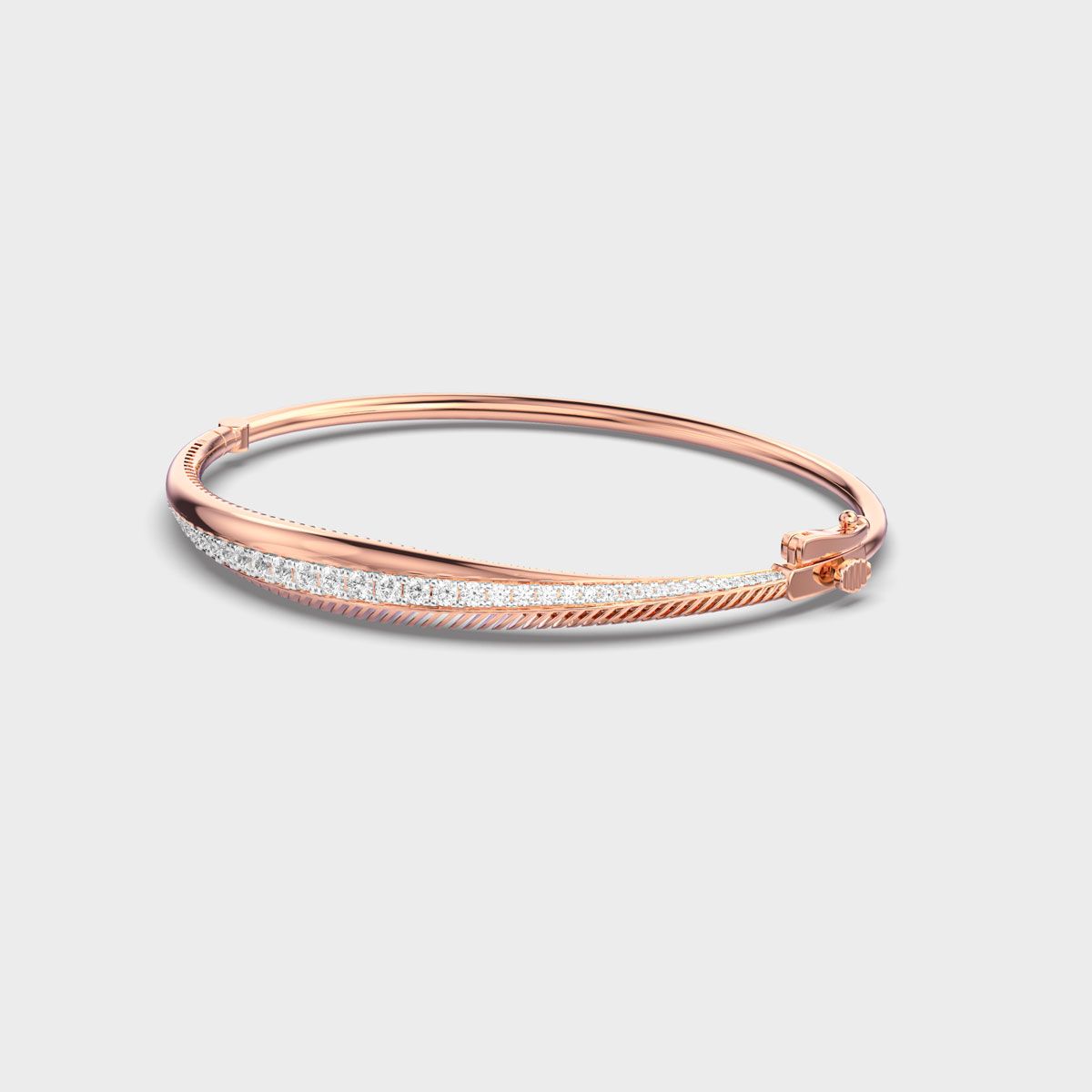 Signature Linear Emblem Diamond Bracelet