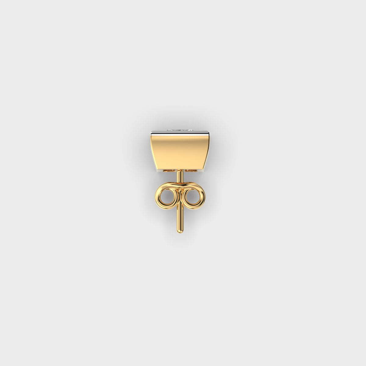 Apex Gleam Princess Cut Diamond Stud
