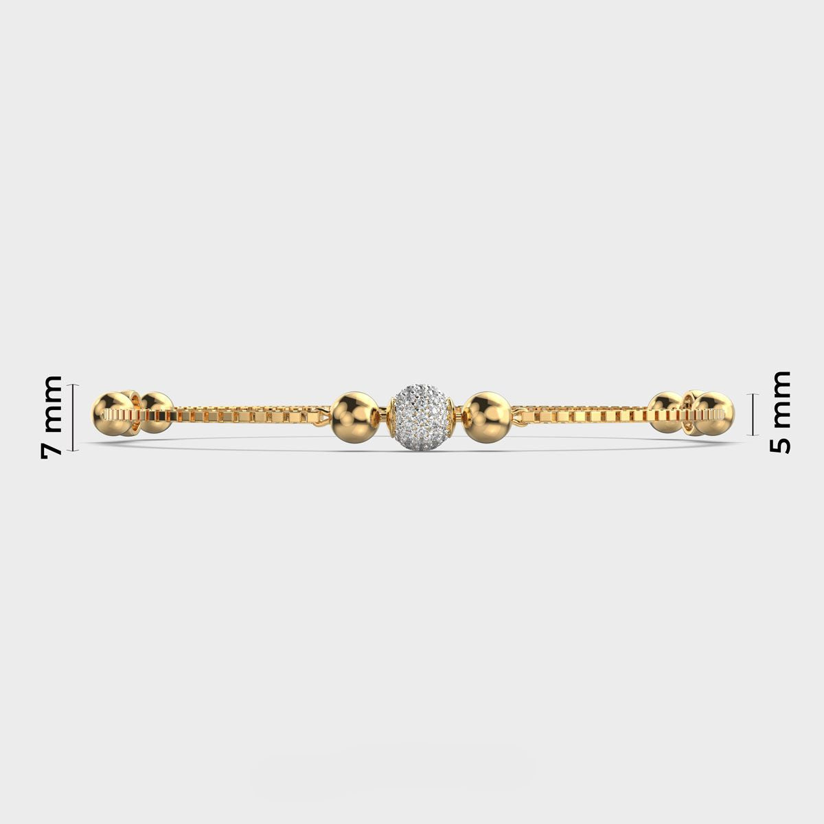 Golden Beaded Bracelet
