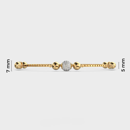 Golden Beaded Bracelet