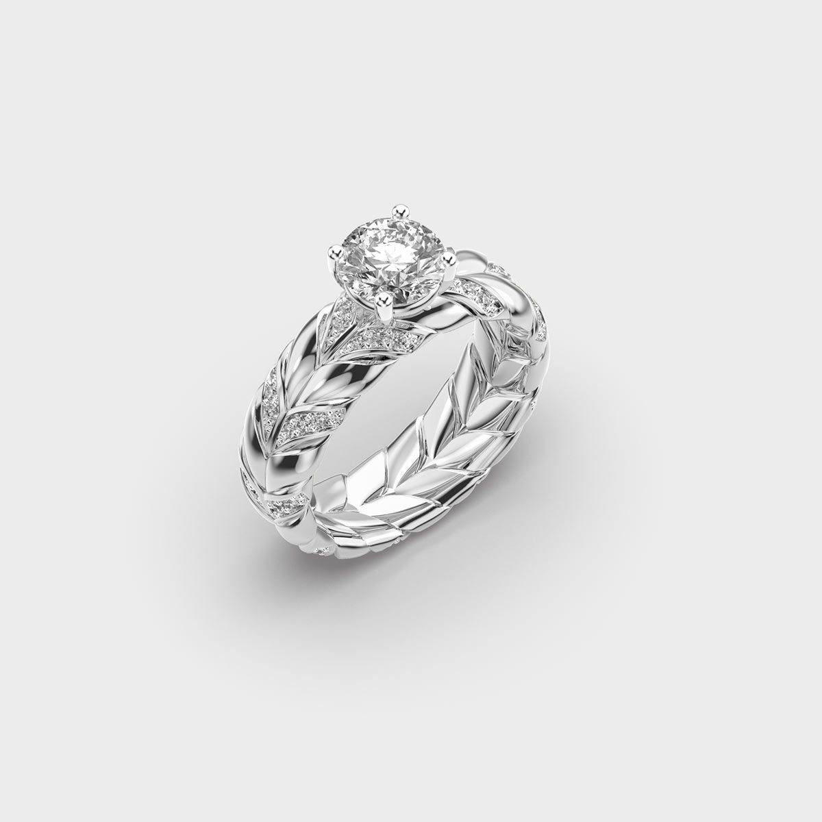 Double Stack Round Diamond Ring - View 8