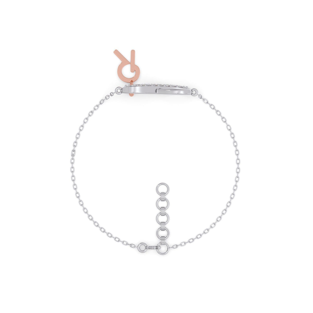 Unending Light Link R Diamond  Kids Bracelet