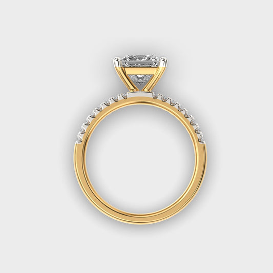 Double Band Bound Diamond Ring - View 4