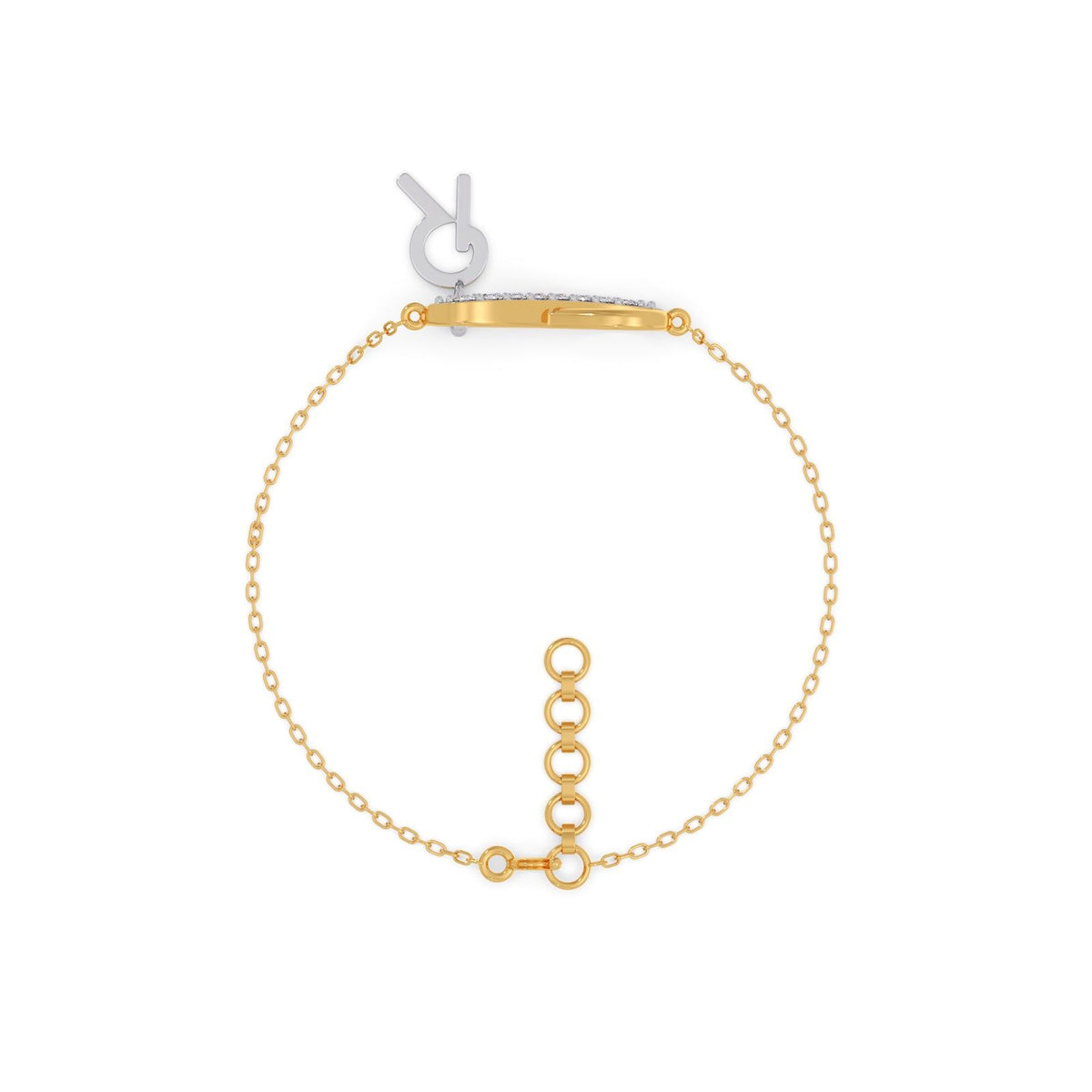 Unending Light Link R Diamond  Kids Bracelet