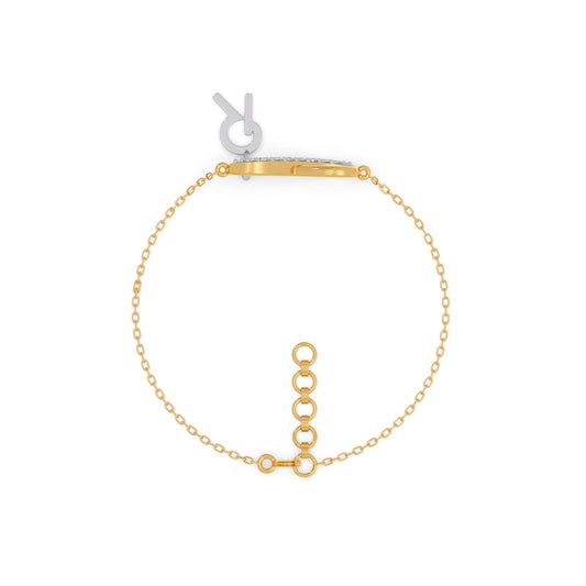 Unending Light Link R Diamond  Kids Bracelet