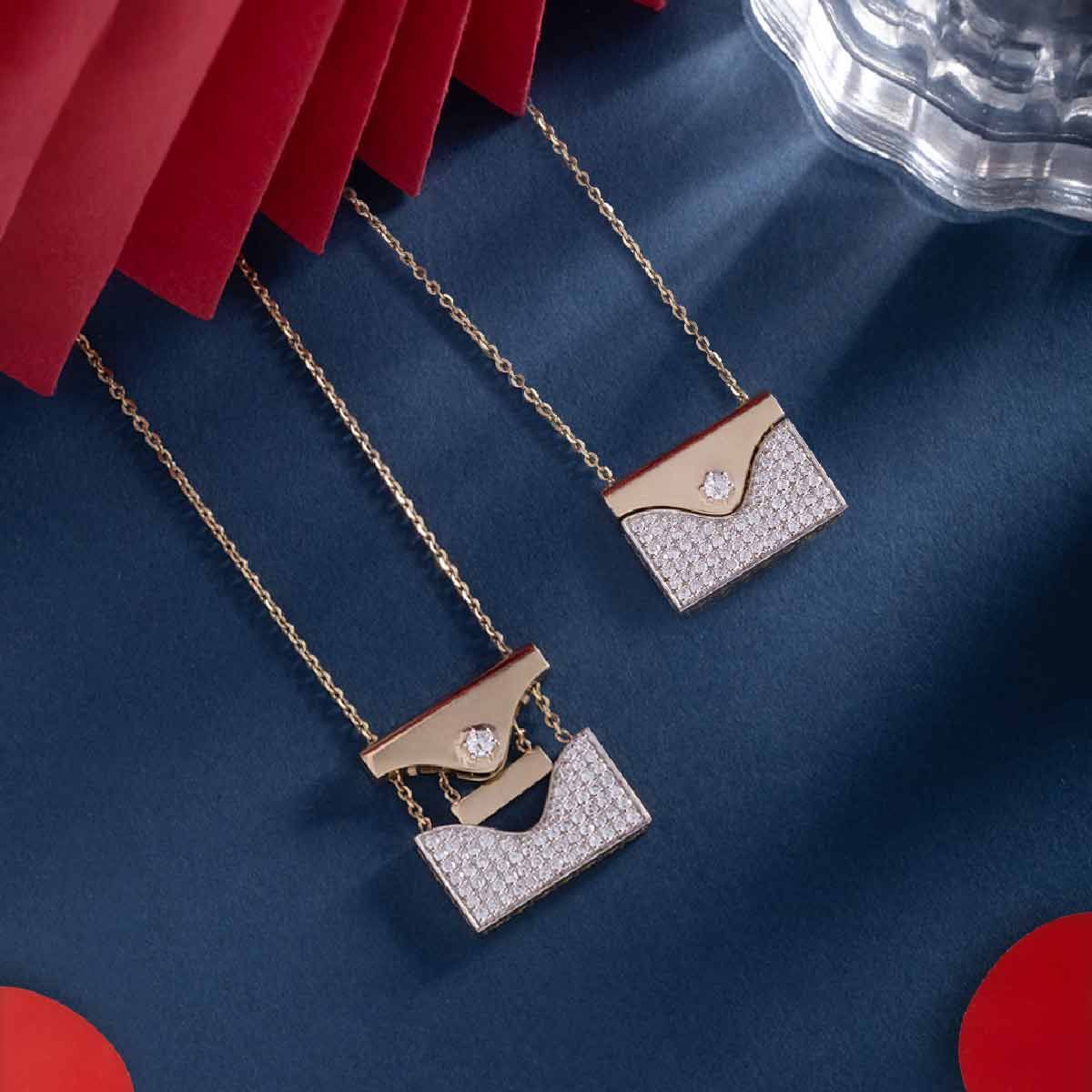 Special Message For You Engraveable Diamond Necklace
