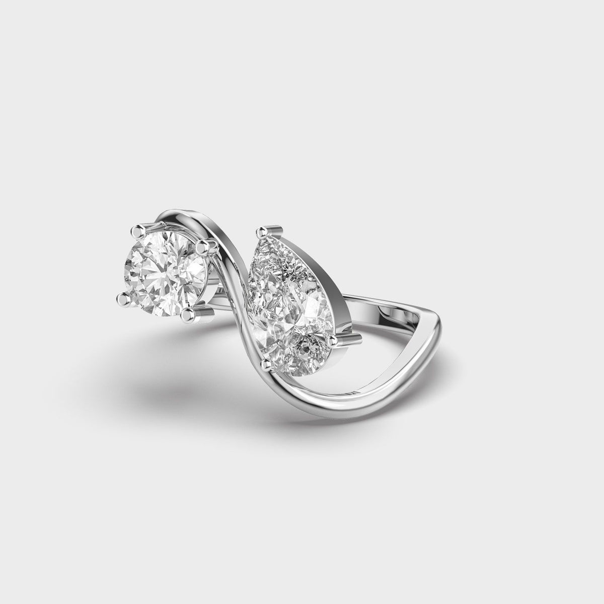 Us Together in Unity Diamond Ring - View 8