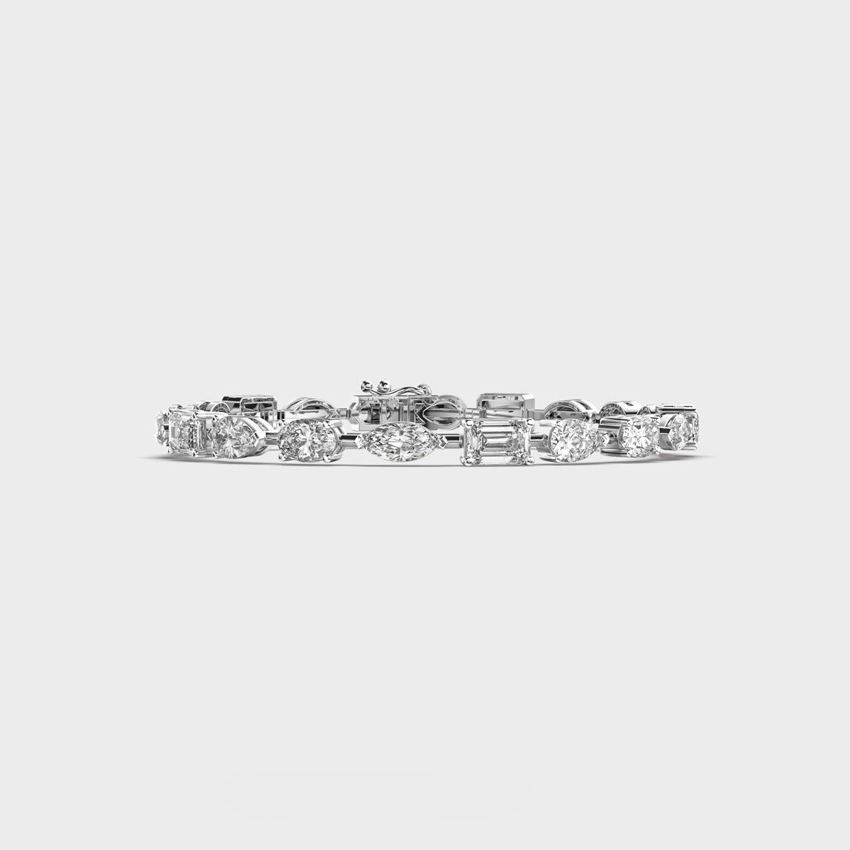 Mixed Diamond Charming Bracelet