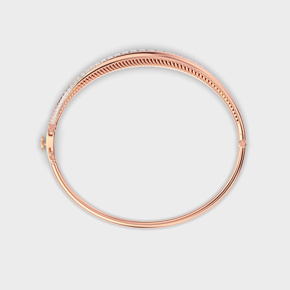 Signature Linear Emblem Diamond Bracelet