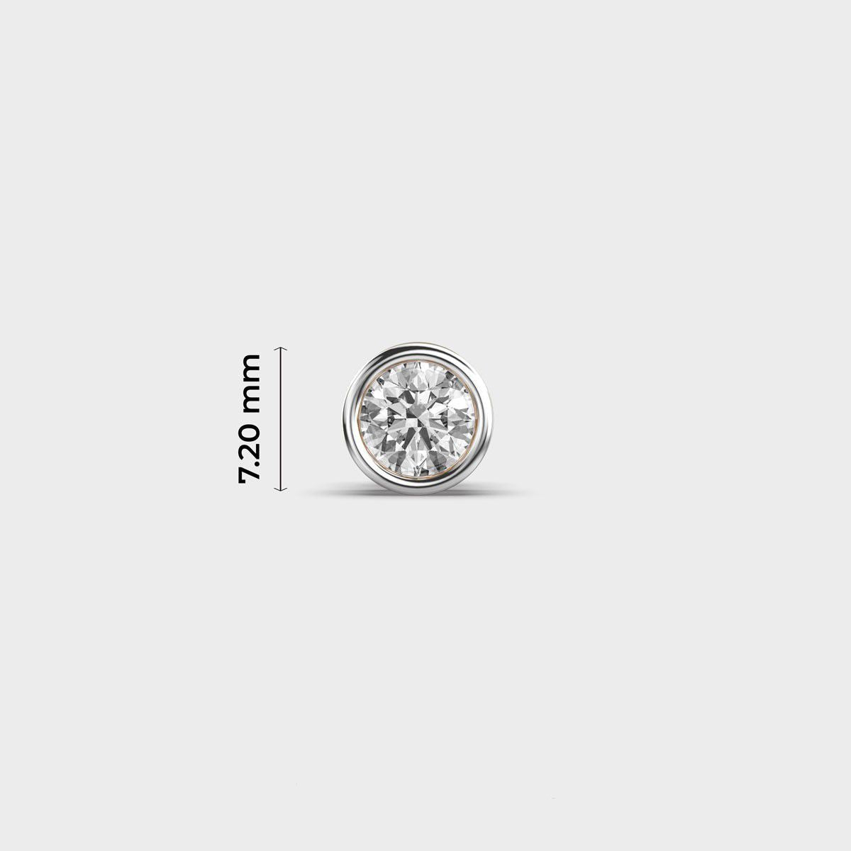 Dot of Light Diamond Stud for Men