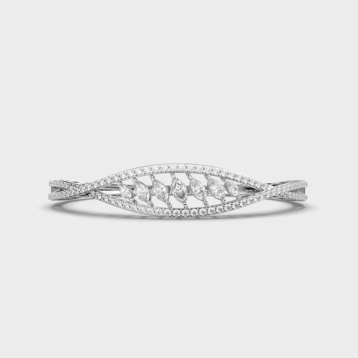 Waves of Harmony Diamond Cluster Bracelet