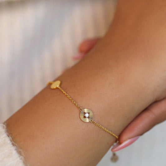 Constella Round Diamond Chain Bracelet