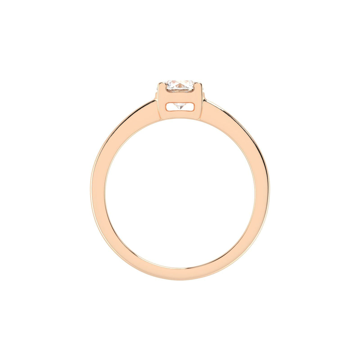 Soliturella Round Cut Solitaire Lab Diamond Ring