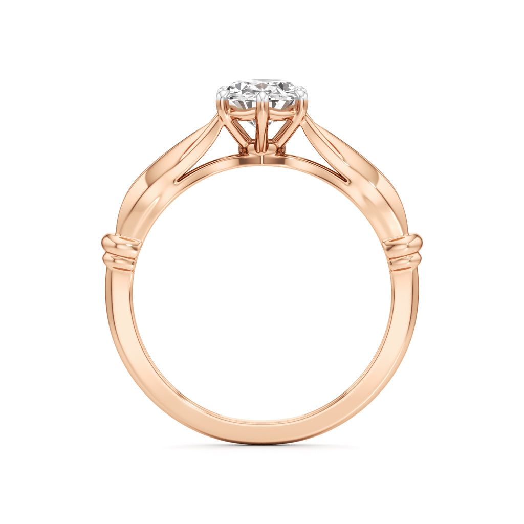 Aurora Bloom Solitaire Ring