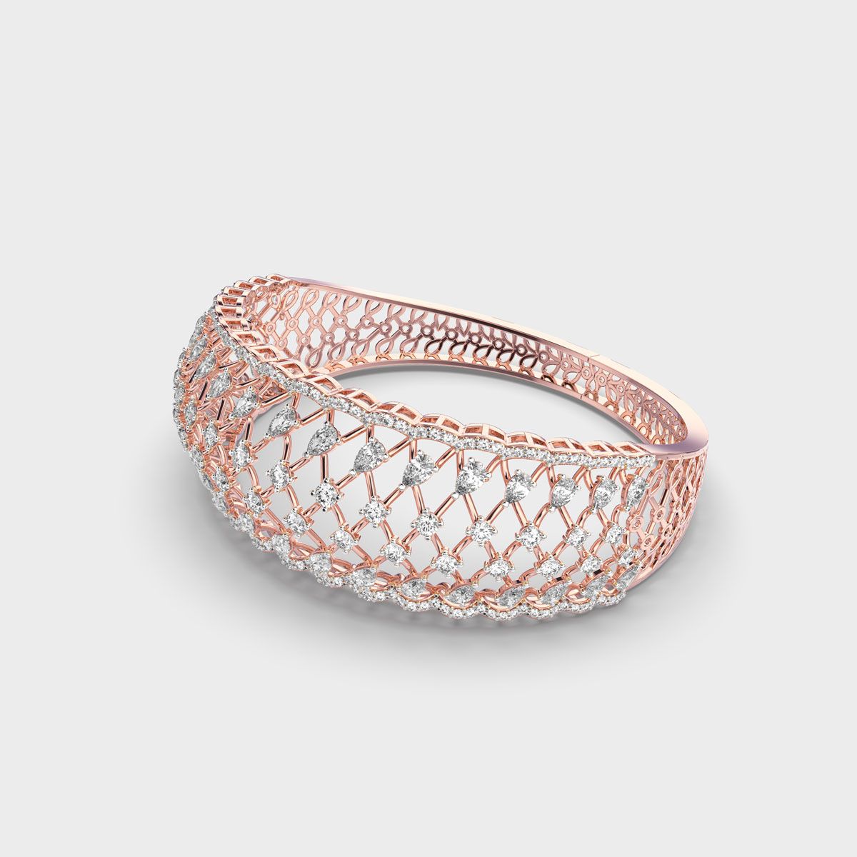 Dazzling Maharani Mesh Diamond Bracelet