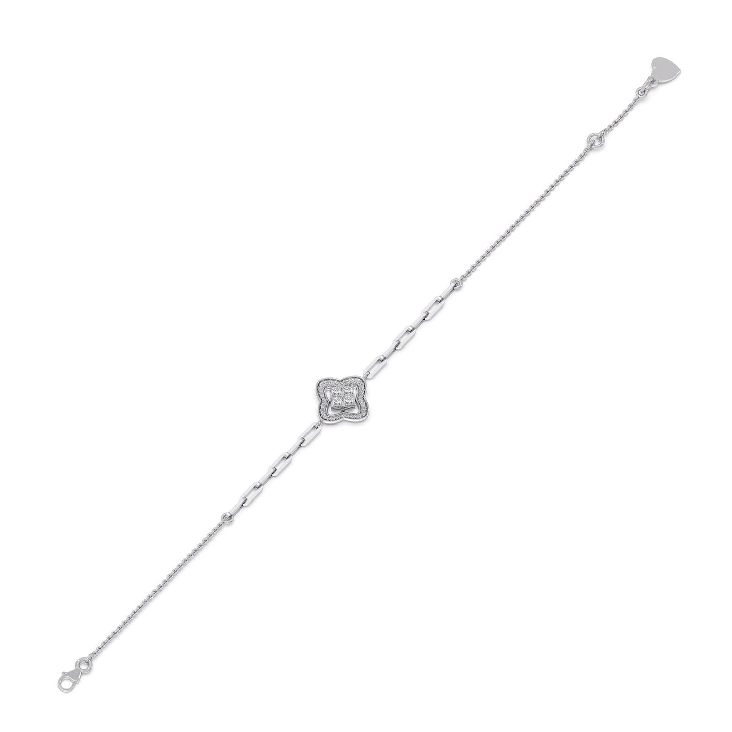 Venetian Clover Diamond Chain Bracelet