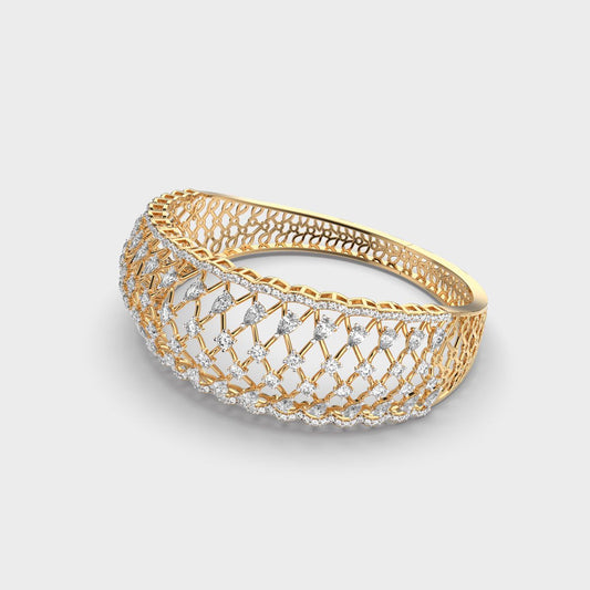 Dazzling Maharani Mesh Diamond Bracelet