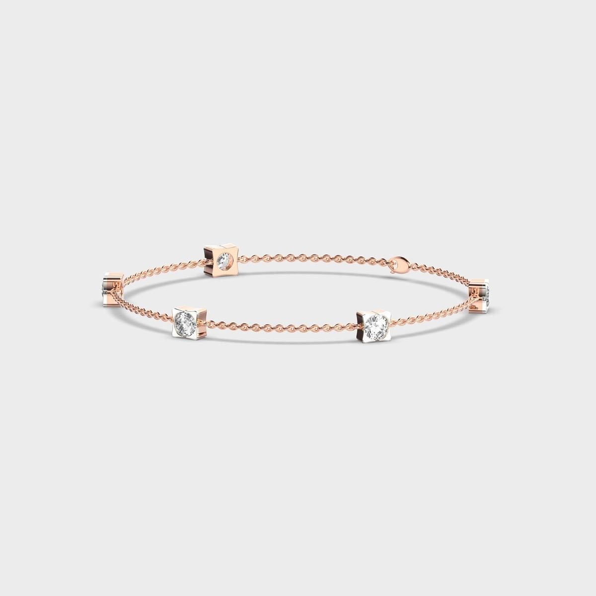 Roselle Beaded Diamond Bracelet