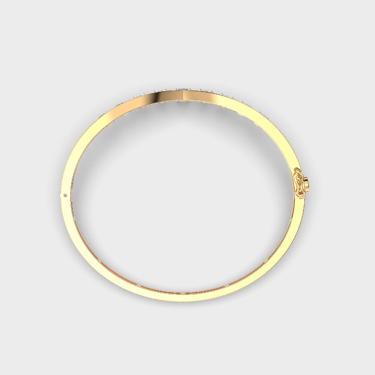 Sleek Circlet Diamond Bracelet