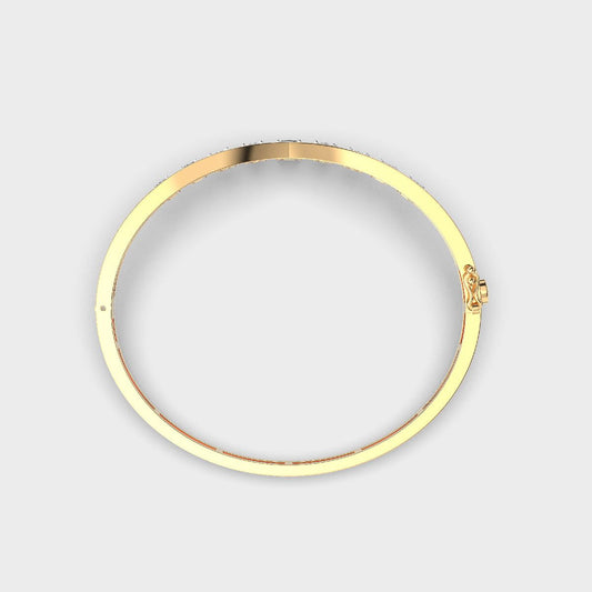 Sleek Circlet Diamond Bracelet