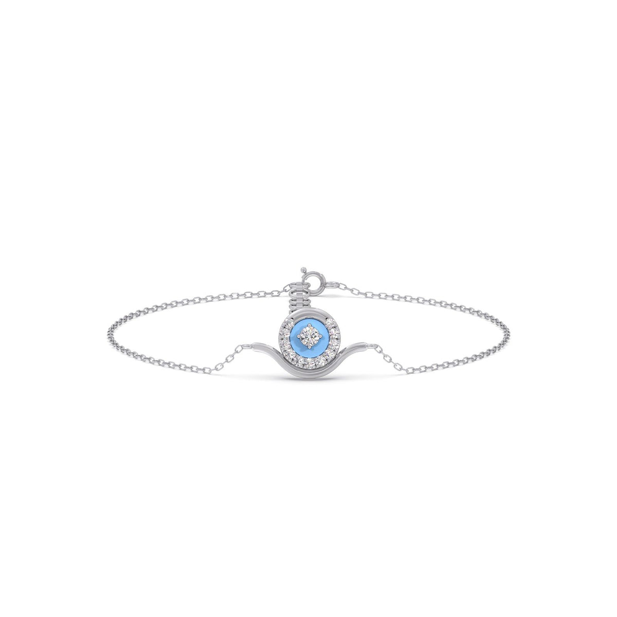 Cotton Candy Swirling Diamond Bracelet