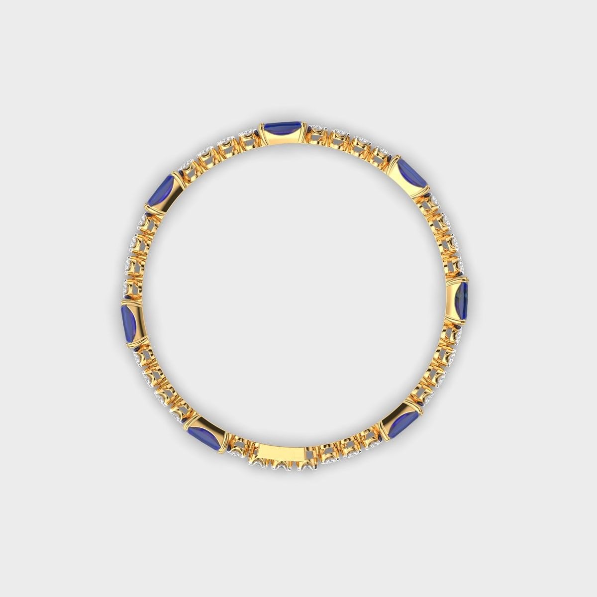 Royal Blue Diamond Tennis Bracelet