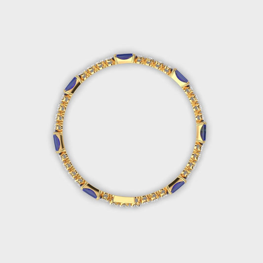 Royal Blue Diamond Tennis Bracelet