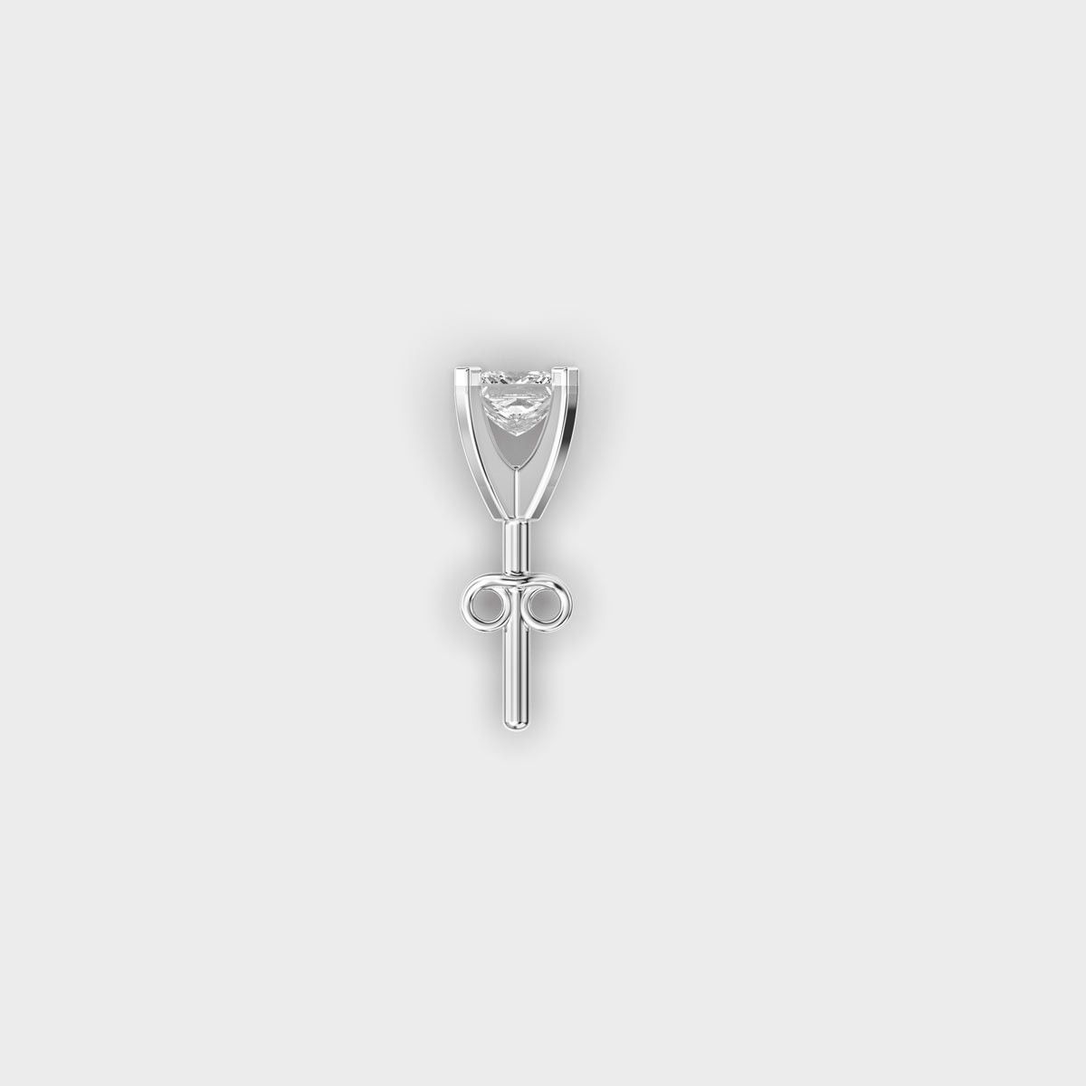 Nova Princess Cut Diamond Stud For Men