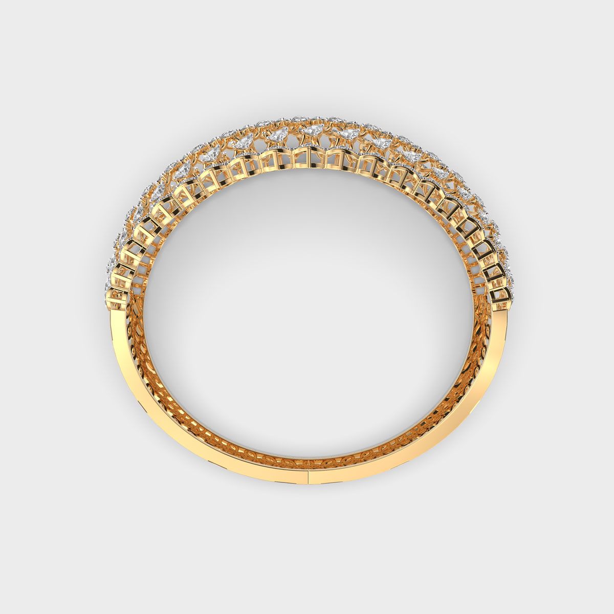 Dazzling Maharani Mesh Diamond Bracelet