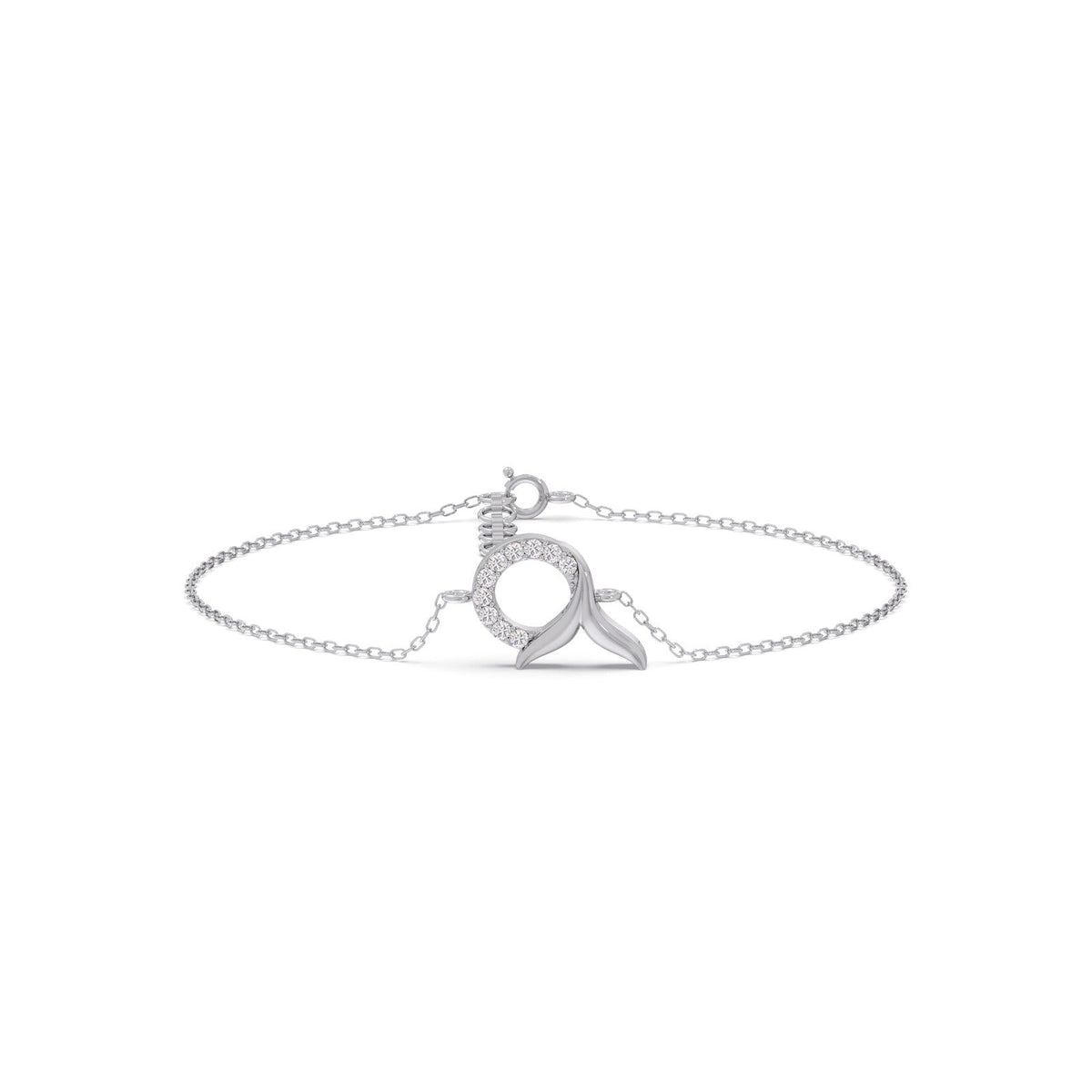 Mermaid Tail Diamond Chain Bracelet