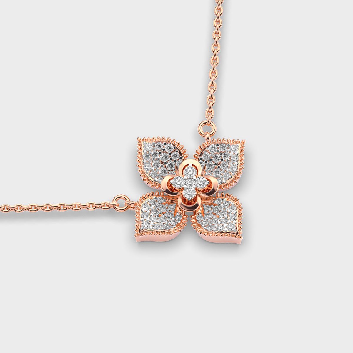 Demogorgon Clustered Diamond Necklace