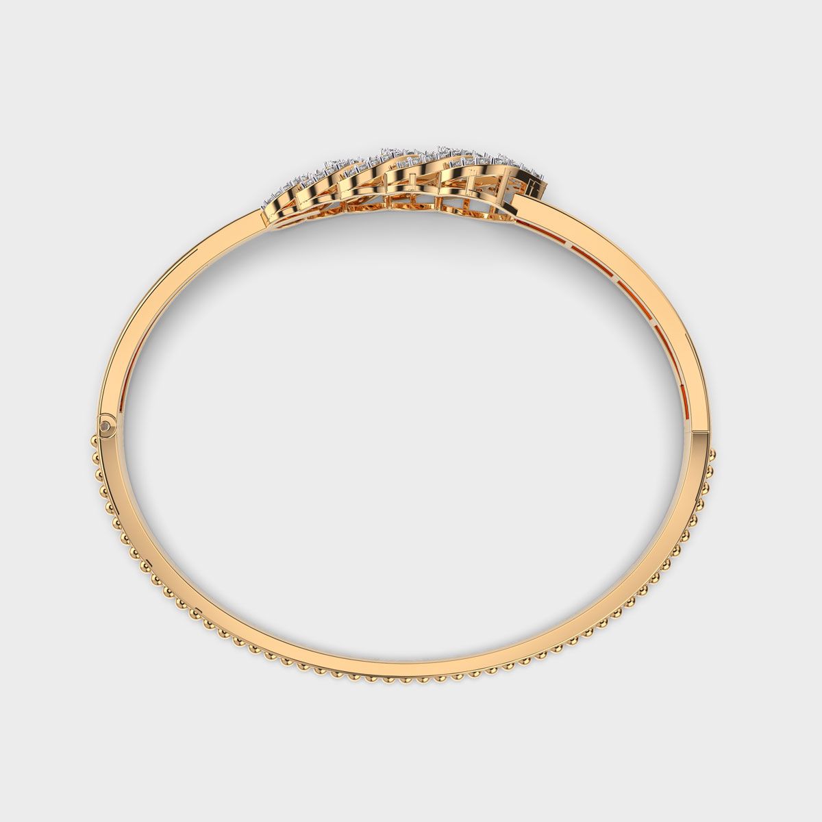 Dazzling Fern Foliage Diamond Bracelet