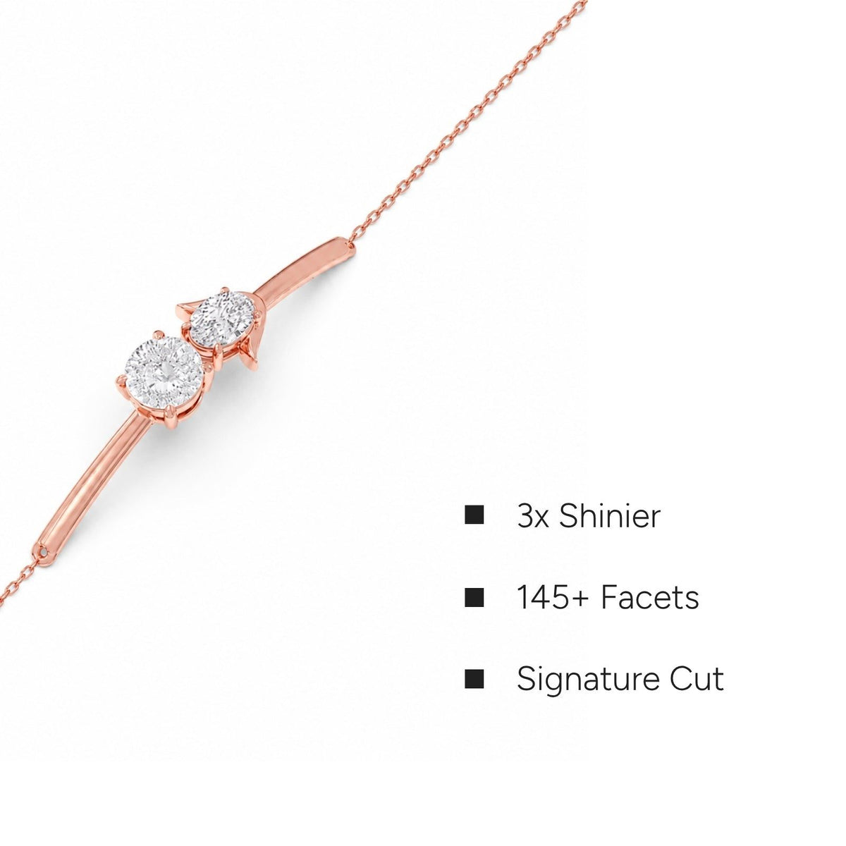 Portuguese Oval Pair Chain Bracelet