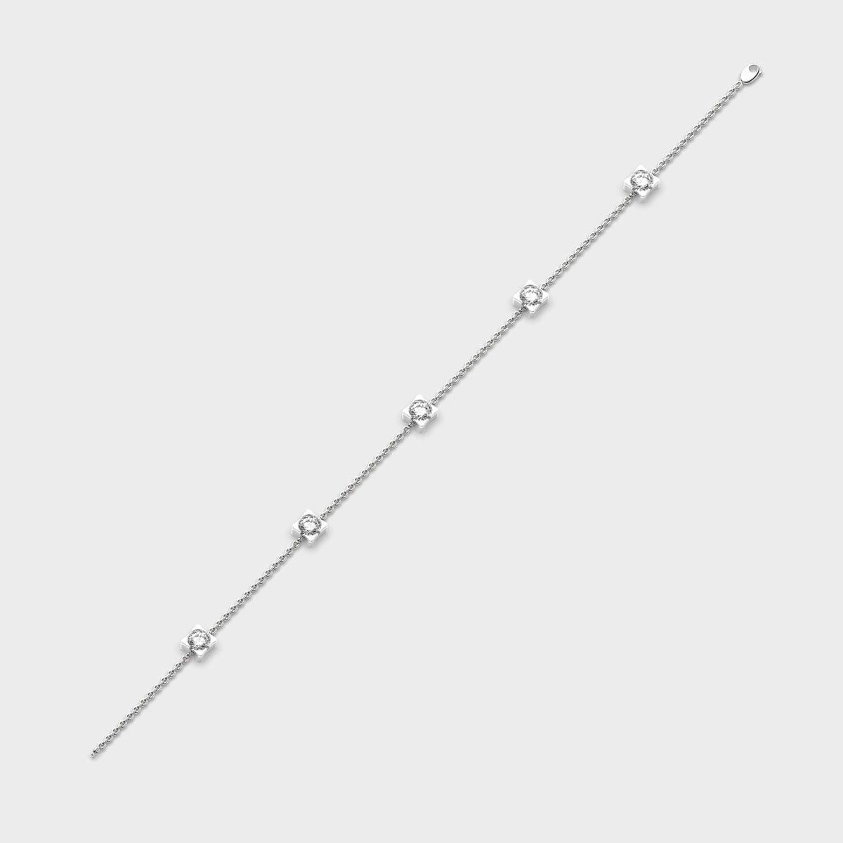 Roselle Beaded Diamond Bracelet