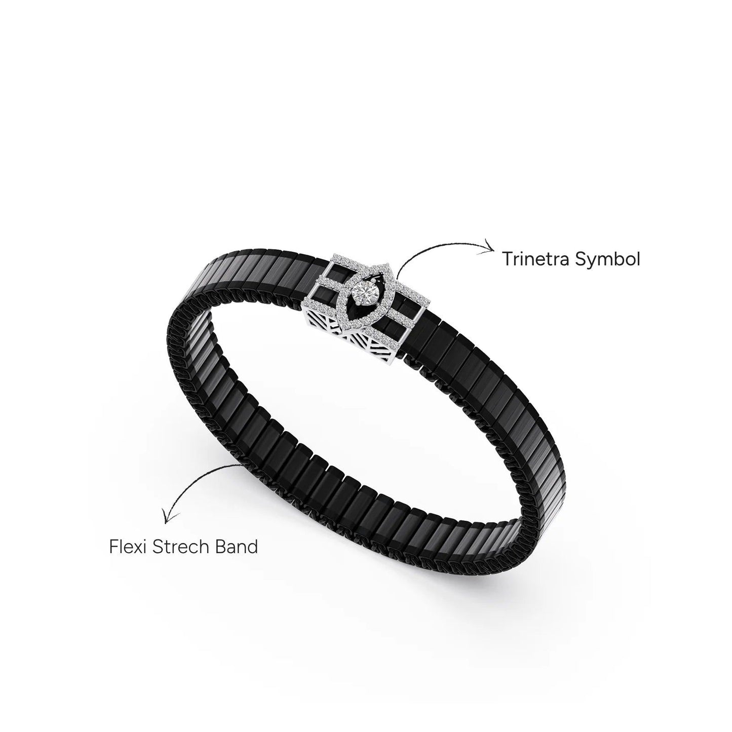 Trinetra Diamond Men's Bracelet