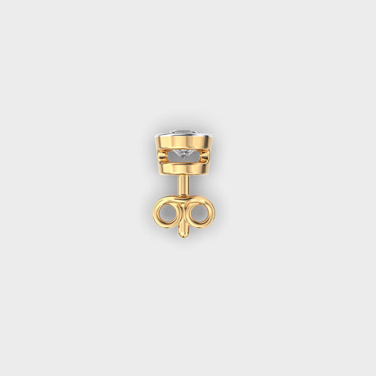 Royal Appeal Round Diamond Studs For Men