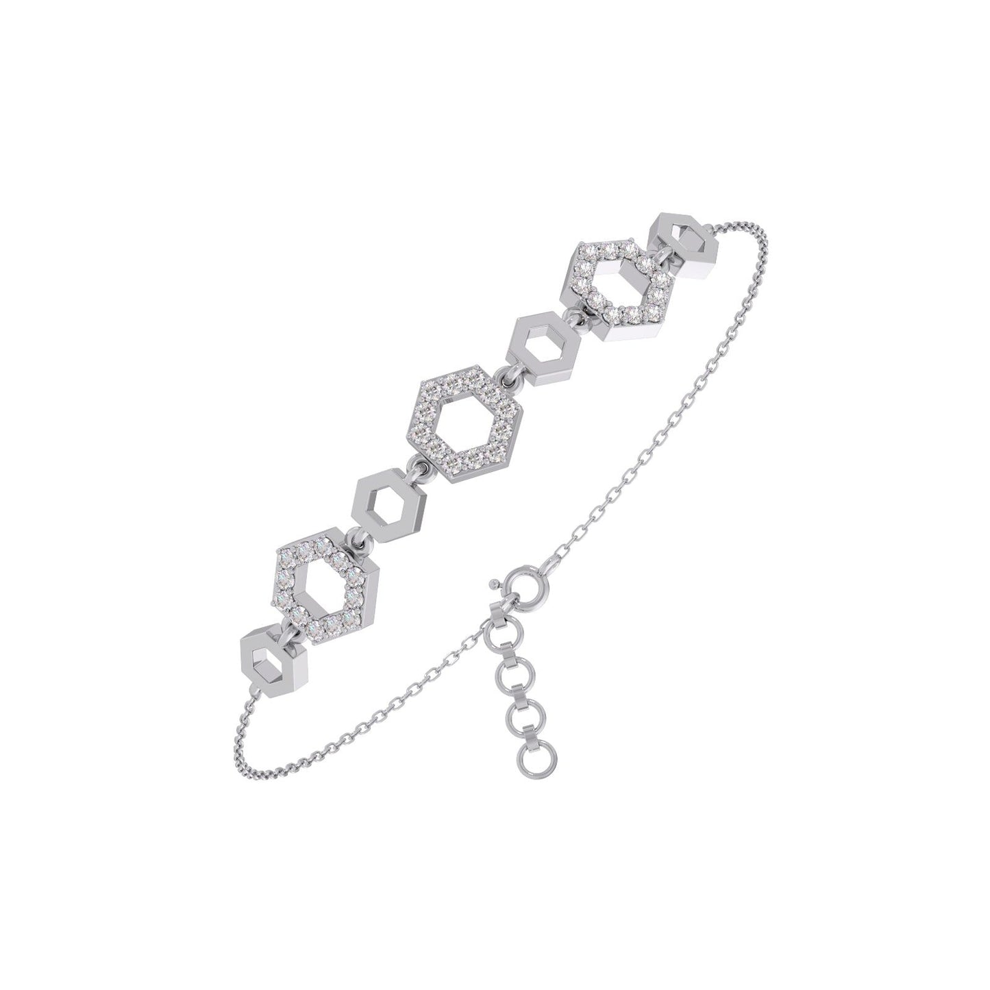 HexaGlow Chain Bracelet