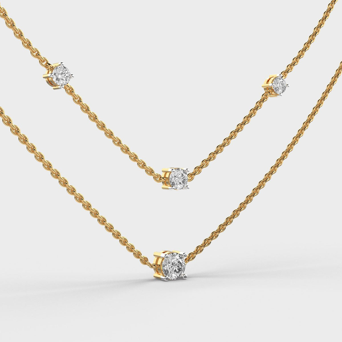 Lilibeth Amour Layered Diamond Necklace